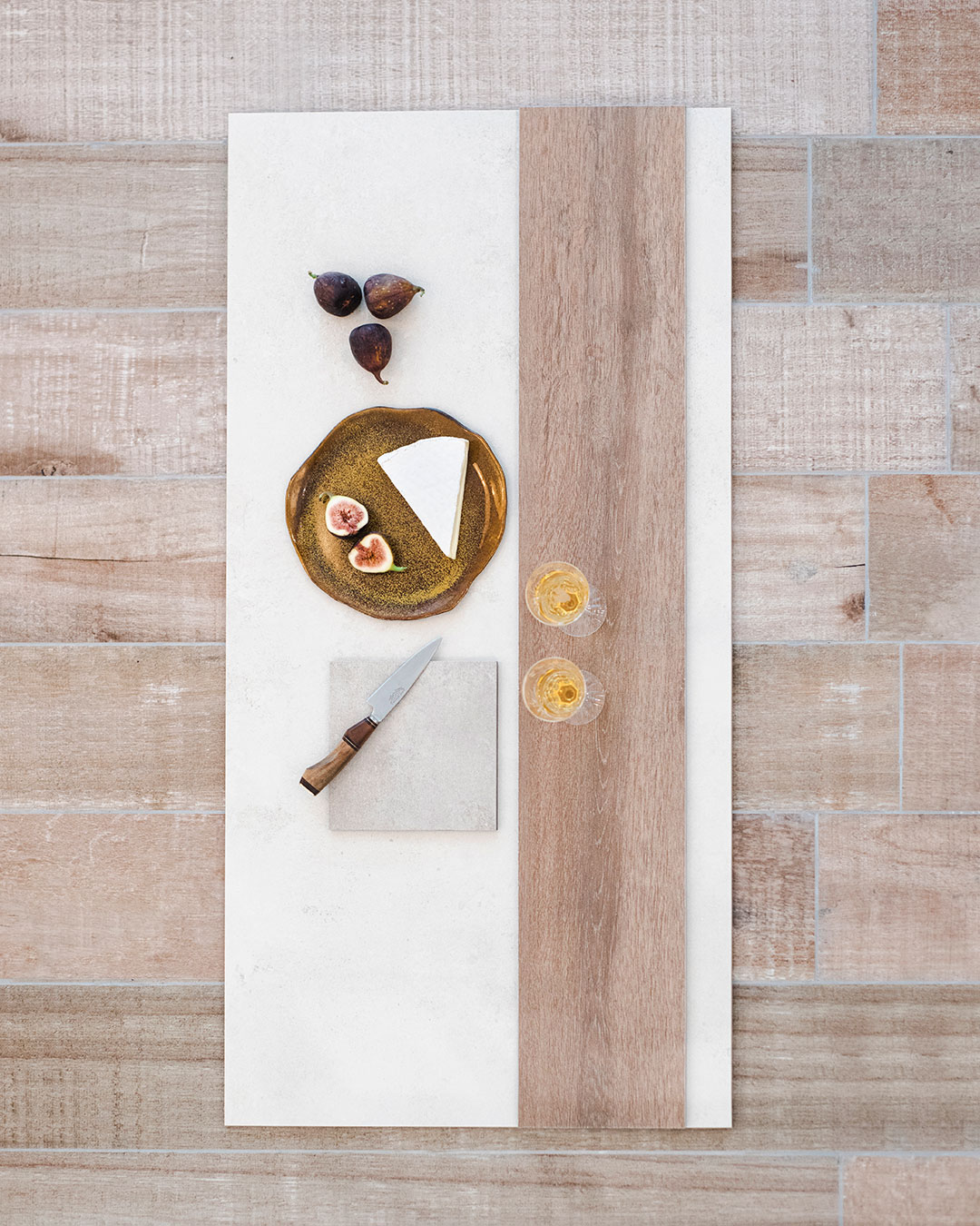 Ceramica San Lorenzo - BATILO IVORY Y GREY - VALDIVIANA ROBLE IN